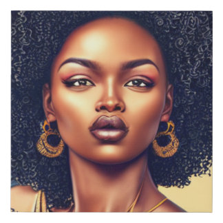 melanin black queen wall art