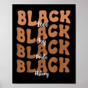 Melanin Black Women Black History Month Retro  Poster