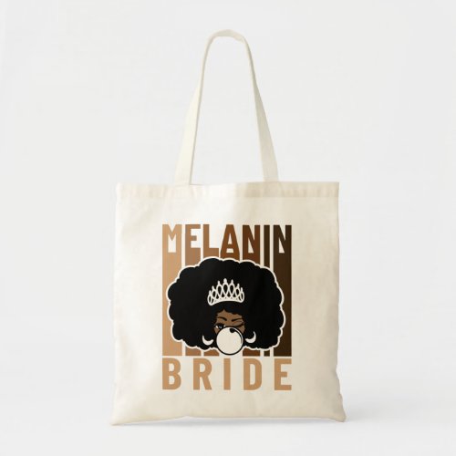 Melanin  Bride Tote Bag