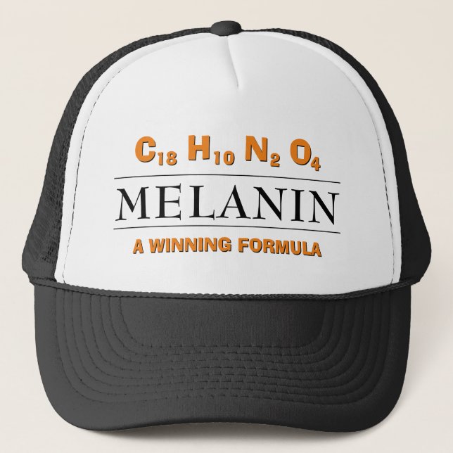 MELANIN C18 H10 N2 O4 TRUCKER HAT (Front)