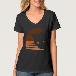 Melanin Cat Black History Month Retro BLM African  T-Shirt