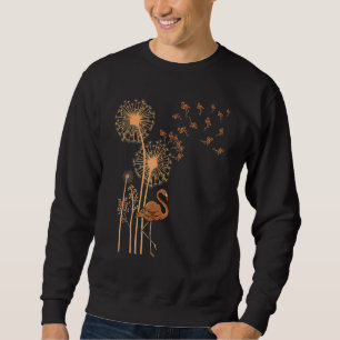 Melanin Dandelion Flamingo Black History Month Cut Sweatshirt