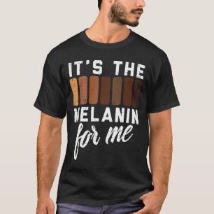 Melanin For Me Black Pride BHM African Men Women K T-Shirt