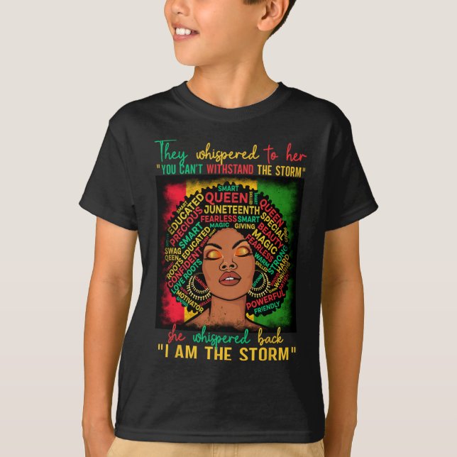 Melanin Girl Black Women Black History Month  T-Shirt (Front)