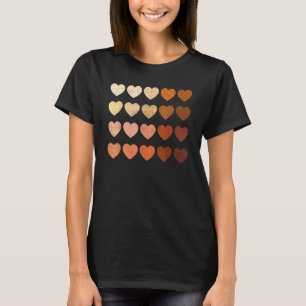 Melanin Heart Black History Pride For Women Men Bo T-Shirt