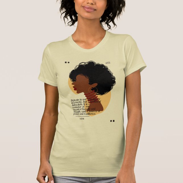 Melanin Meditation Motivation T-Shirt (Front)