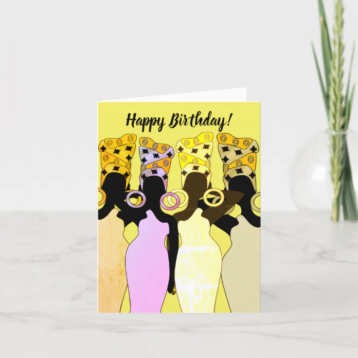 Melanin Queen African American Birthday Card | Zazzle