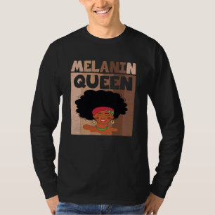 Melanin Queen African American Black History Month T-Shirt