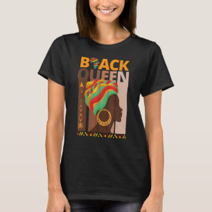 Melanin Queen African American Strong Black Natura T-Shirt