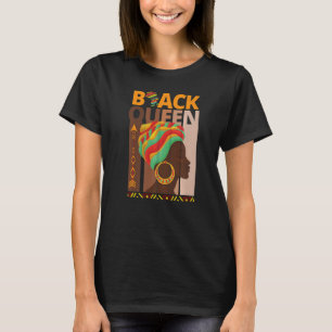 Melanin Queen African American Strong Black Natura T-Shirt