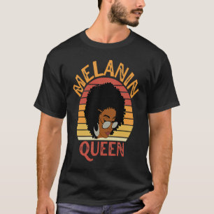 Melanin Queen African American Strong Black Natura T-Shirt