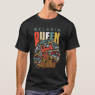 Melanin Queen African American Strong Black Natura T-Shirt