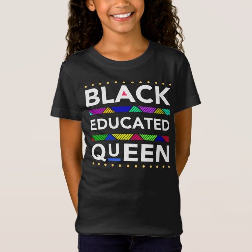 Melanin Queen _ Black History Month African Dashik T_Shirt