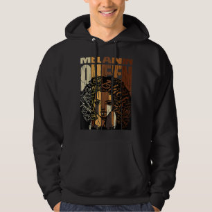 Melanin Queen Black History Month Afro African Pri Hoodie