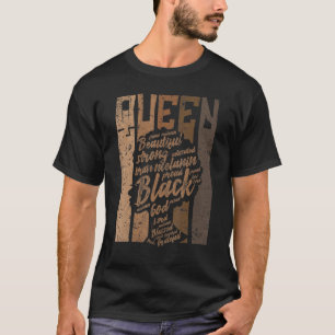 Melanin Queen Tee African American Strong Black Na