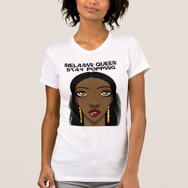 Melanin Queen Trendy T-shirt Top (Front)