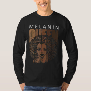 Melanin QueenStrong Black African American Natural T-Shirt