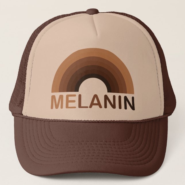 Melanin Rainbow Shades Trucker Hat (Front)