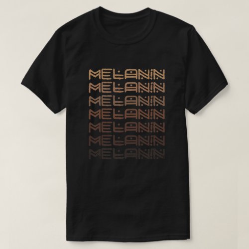 Melanin shades africa lettering T_Shirt