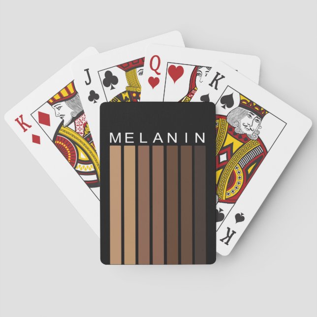 Melanin Shades Graphic and Text Poker Cards (Back)