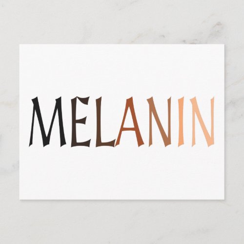 MELANIN Shades of Black Postcard