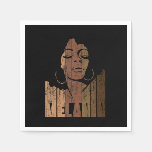 Melanin Shades Of Brown Afro Queen Black History M Napkins