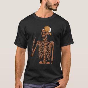 Melanin Skeleton Rock Hand Black History Month BLM T-Shirt