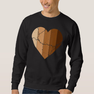 Melanin Skin Tone Hearts, Be Kind, Black History M Sweatshirt
