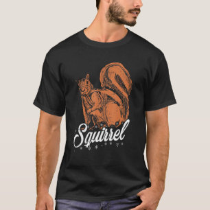 Melanin Squirrel Black History Month BLM Animals W T-Shirt