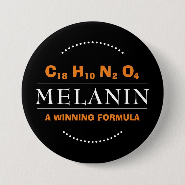 MELANIN Winning Formula Button (Front)
