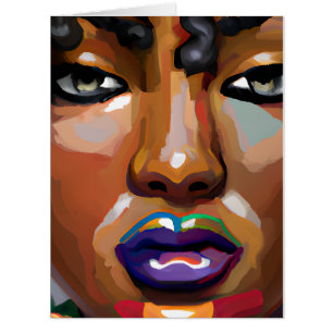 Melanin Woman Black Queen Sista Sister Love Cards