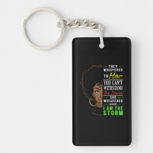 Melanin Women African American Pride Black History Keychain