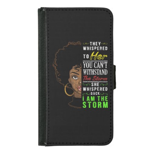 Melanin Women African American Pride Black History Samsung Galaxy S5 Wallet Case