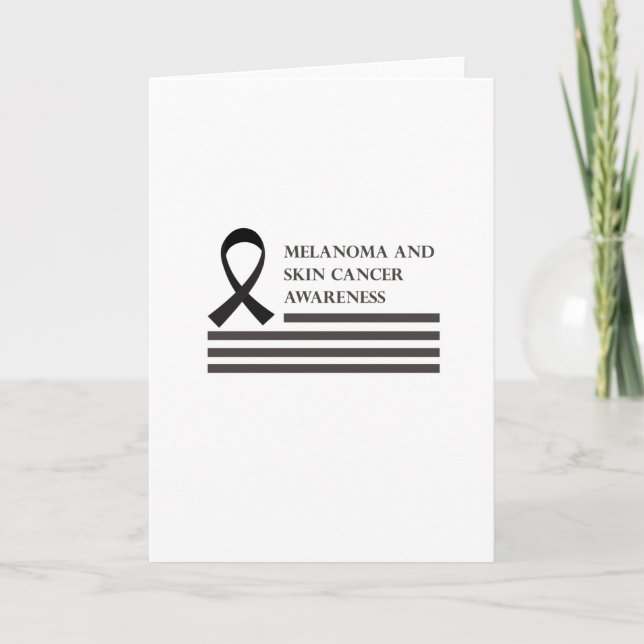 Melanoma And Skin Cancer Awareness  Fight Cancer Card (Front)