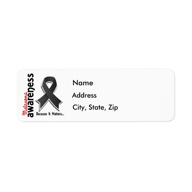 Melanoma Awareness 5 Label (Front)