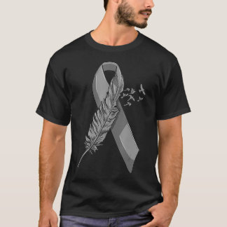 Melanoma Awareness Black Ribbon Birds Fight Hope T-Shirt