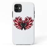 Melanoma Awareness Heart Wings iPhone 11 Case