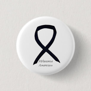 Melanoma Awareness Ribbon Angel Custom Pin
