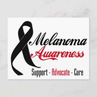 Melanoma Awareness Ribbon Postcard