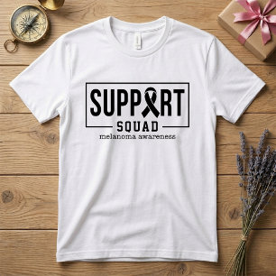 Melanoma Awareness Skin Cancer Support Squad T-Shirt