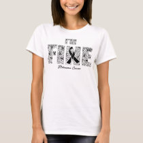 Melanoma Cancer Awareness Fine Ribbons - In This F T-Shirt