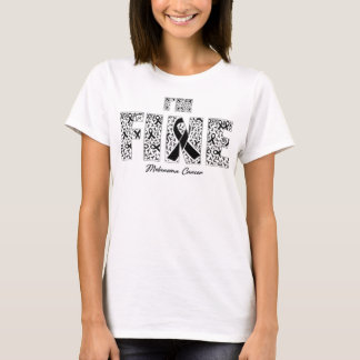 Melanoma Cancer Awareness Fine Ribbons - In This F T-Shirt