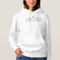 Melanoma Cancer Awareness Heartbeat - In This Fami Hoodie