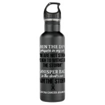 Melanoma Cancer Awareness I Am The Storm - In This Stainless Steel Water Bottle