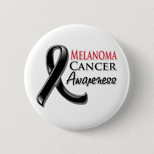 Melanoma Cancer Awareness Ribbon Button
