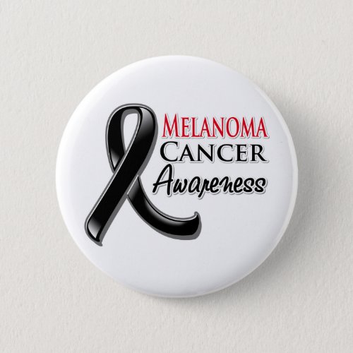Melanoma Cancer Awareness Ribbon Button