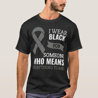 Melanoma Cancer Awareness Ribbon Skin Cancer Patie T-Shirt