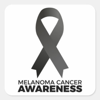 Melanoma Cancer Awareness Square Sticker