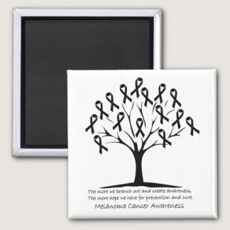 melanoma cancer awareness tree magnet