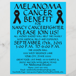 Melanoma Cancer Benefit Flyer